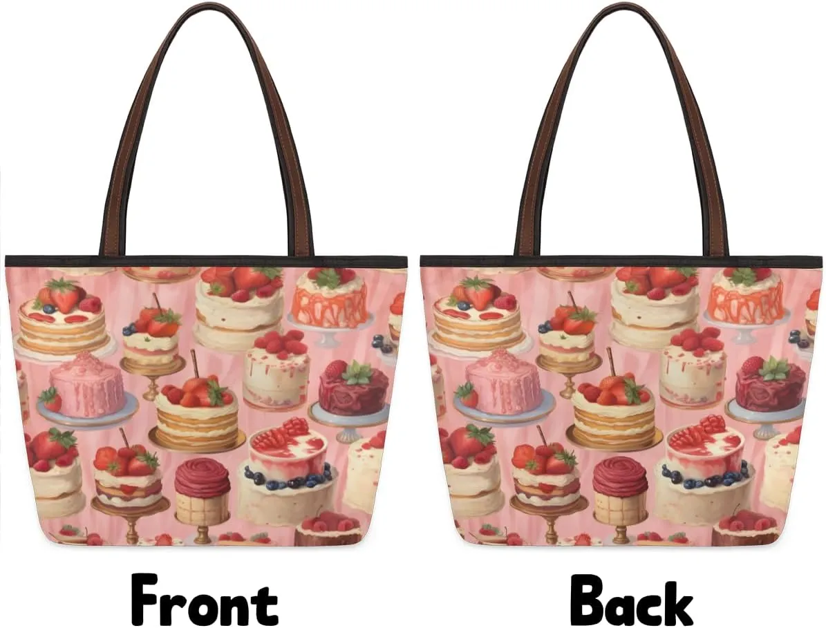 Tote Bag for Women with Zipper Large Capacity Top Handle Casual Shoulder Bag Handbag Reusable Shopping