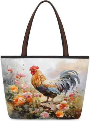 Tote Bag for Women with Zipper Large Capacity Top Handle Casual Shoulder Bag Handbag Reusable Shopping