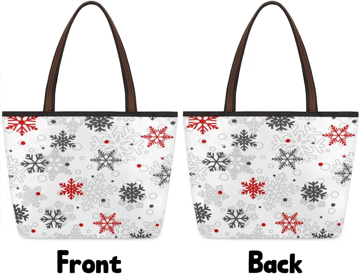 Tote Bag for Women with Zipper Large Capacity Top Handle Casual Shoulder Bag Handbag Reusable Shopping