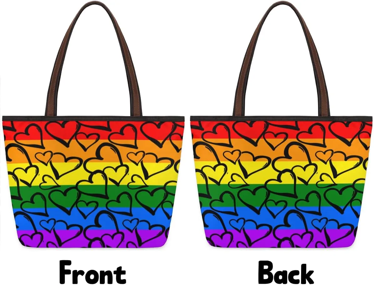 Tote Bag for Women with Zipper Large Capacity Top Handle Casual Shoulder Bag Handbag Reusable Shopping