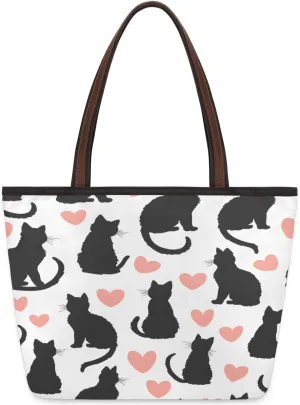 Tote Bag for Women with Zipper Large Capacity Top Handle Casual Shoulder Bag Handbag Reusable Shopping
