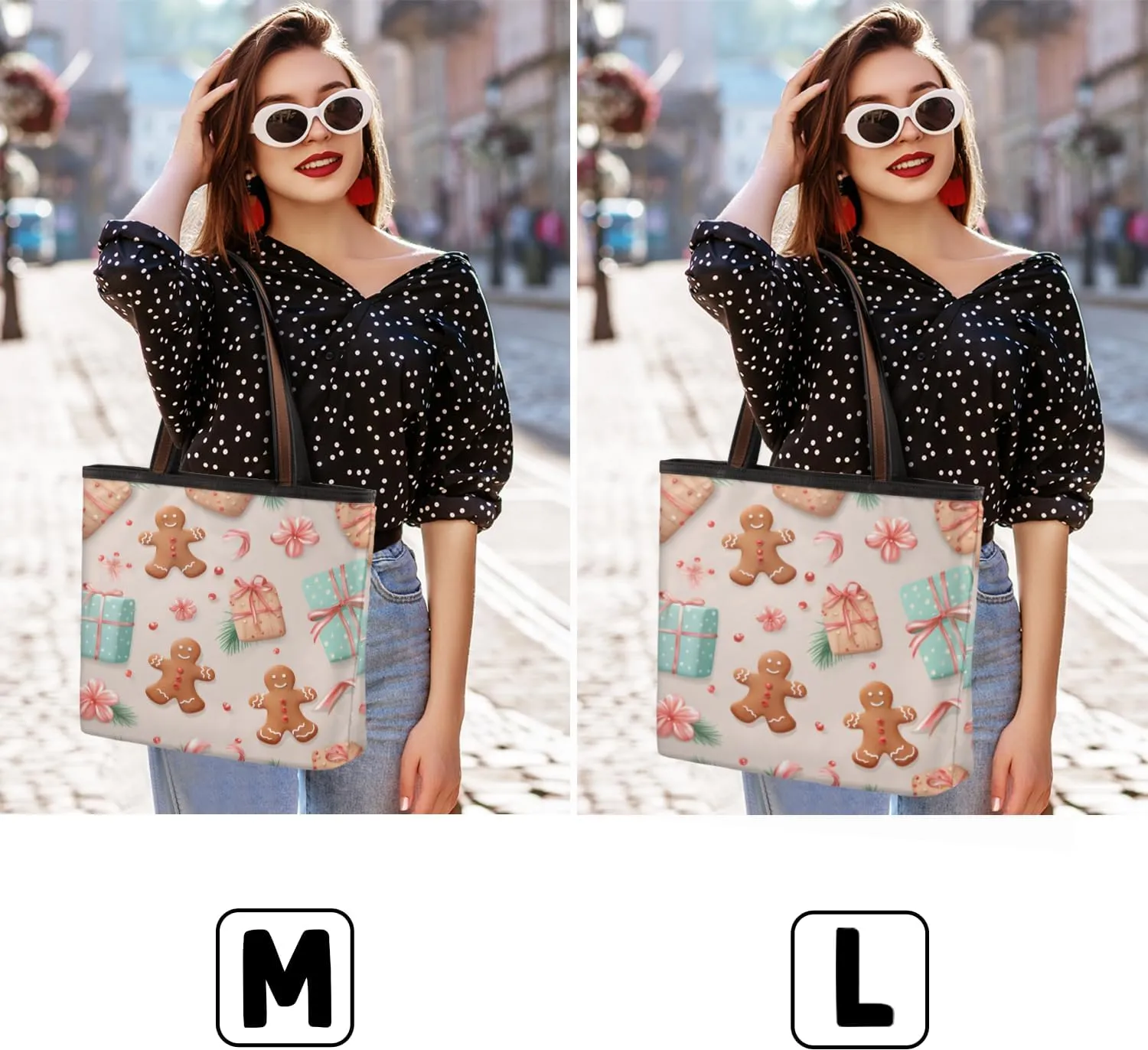 Tote Bag for Women with Zipper Large Capacity Top Handle Casual Shoulder Bag Handbag Reusable Shopping