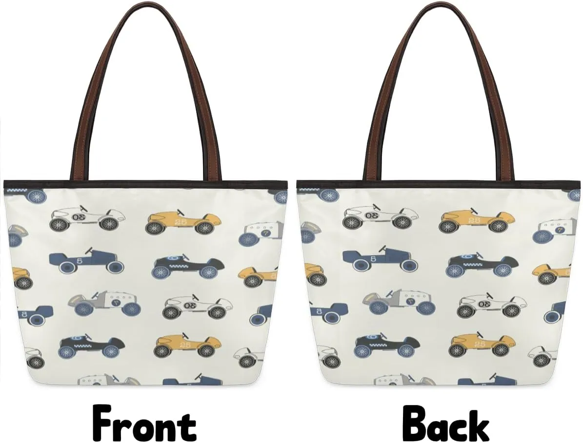 Tote Bag for Women with Zipper Large Capacity Top Handle Casual Shoulder Bag Handbag Reusable Shopping