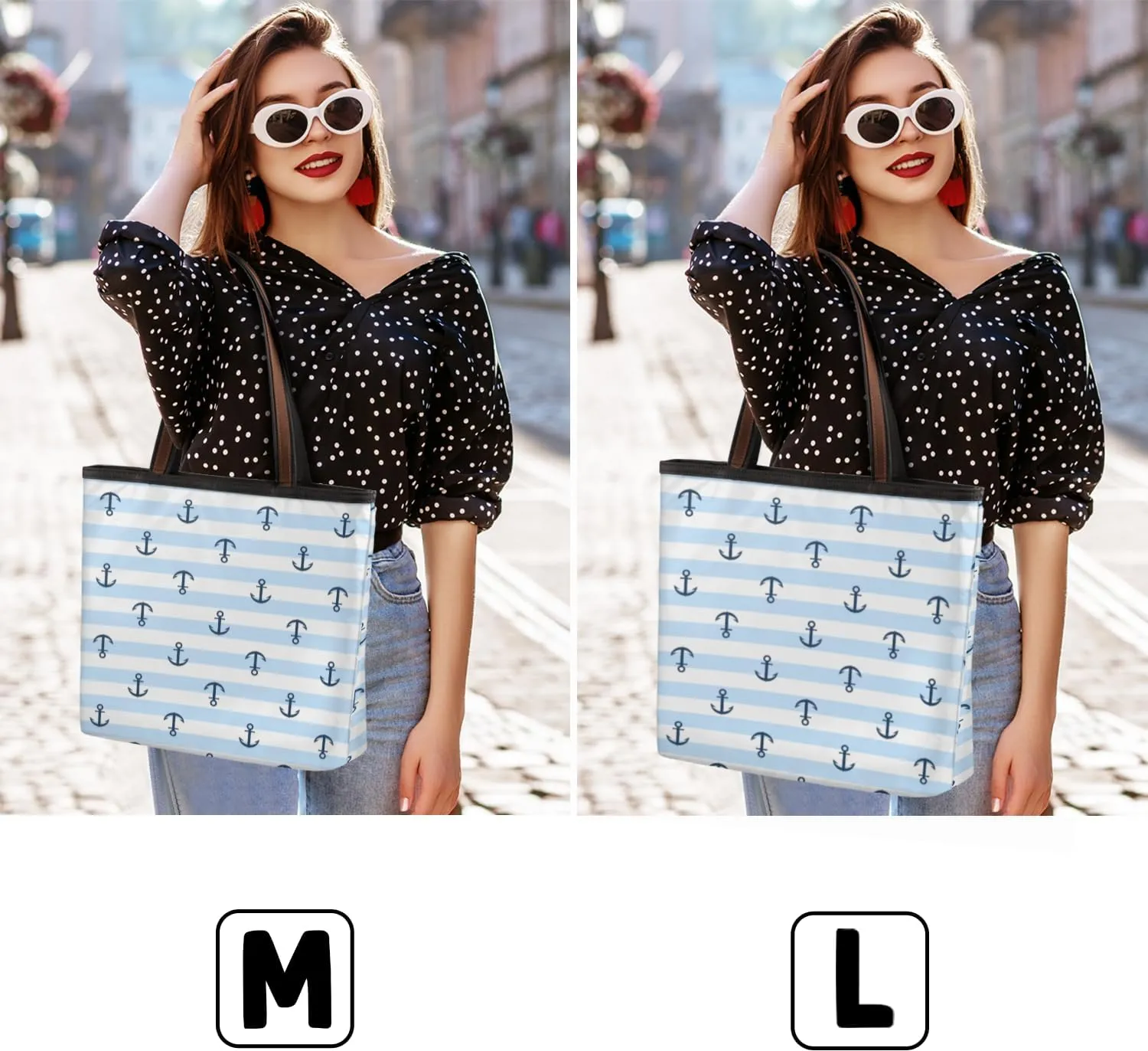 Tote Bag for Women with Zipper Large Capacity Top Handle Casual Shoulder Bag Handbag Reusable Shopping