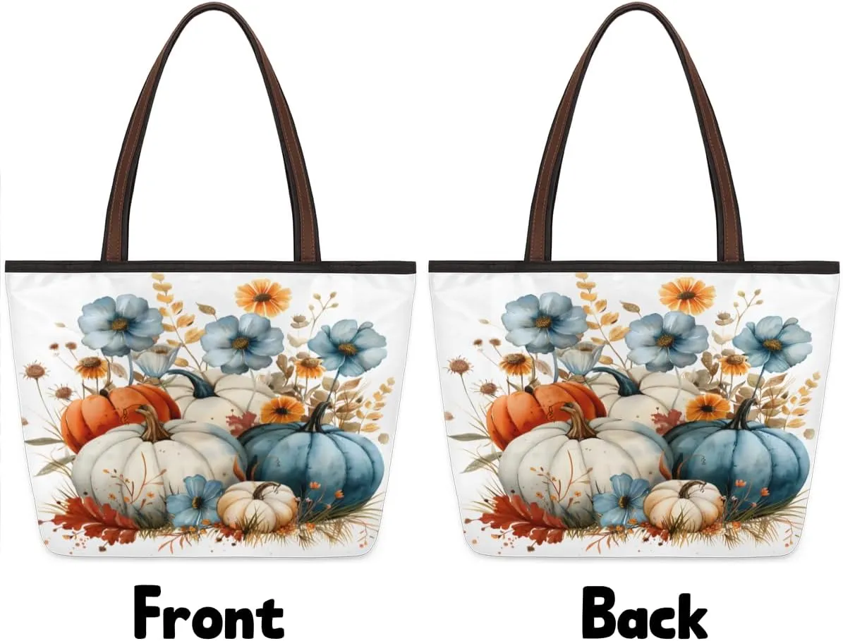 Tote Bag for Women with Zipper Large Capacity Top Handle Casual Shoulder Bag Handbag Reusable Shopping