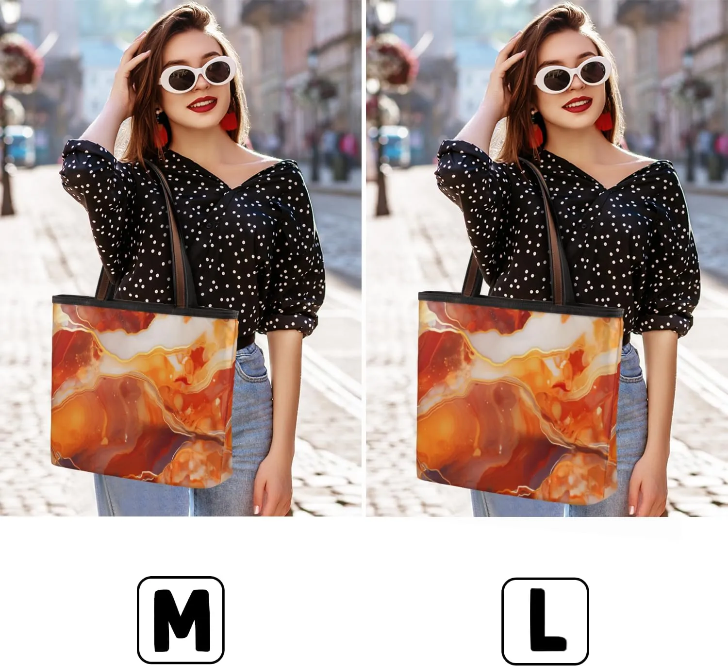 Tote Bag for Women with Zipper Large Capacity Top Handle Casual Shoulder Bag Handbag Reusable Shopping