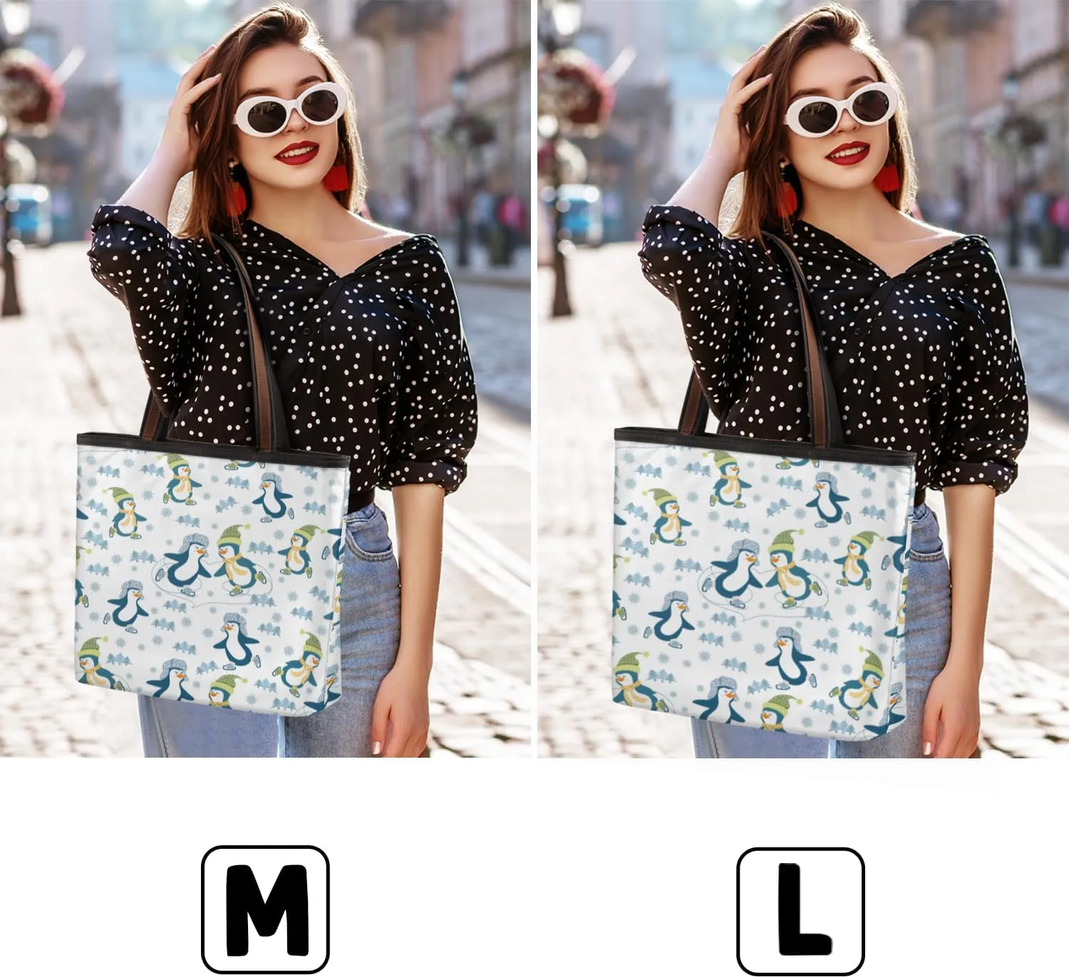 Tote Bag for Women with Zipper Large Capacity Top Handle Casual Shoulder Bag Handbag Reusable Shopping