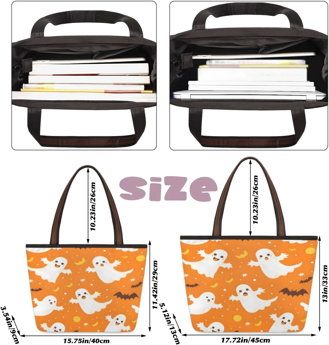 Tote Bag for Women with Zipper Large Capacity Top Handle Casual Shoulder Bag Handbag Reusable Shopping