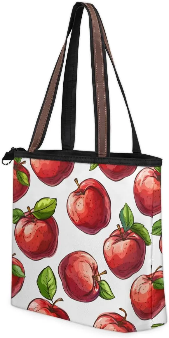 Tote Bag for Women with Zipper Large Capacity Top Handle Casual Shoulder Bag Handbag Reusable Shopping
