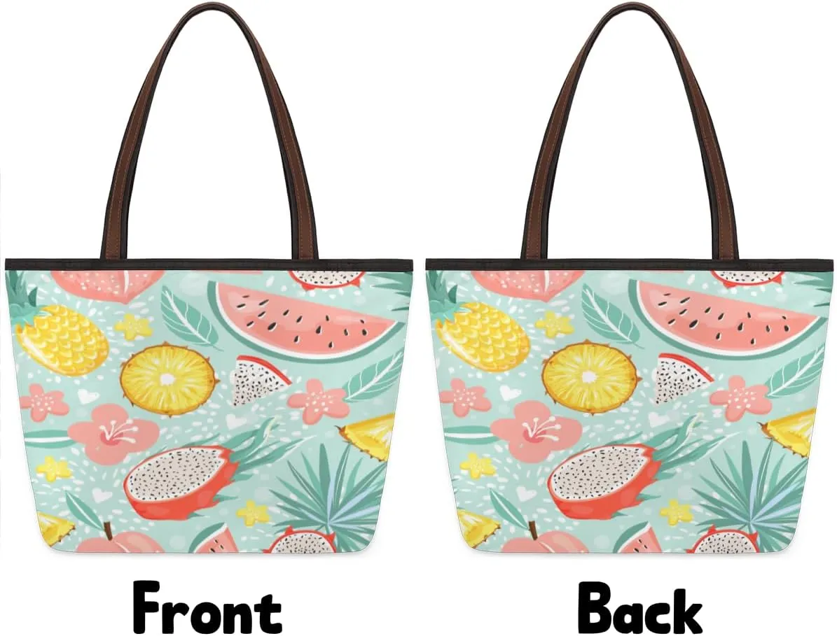 Tote Bag for Women with Zipper Large Capacity Top Handle Casual Shoulder Bag Handbag Reusable Shopping