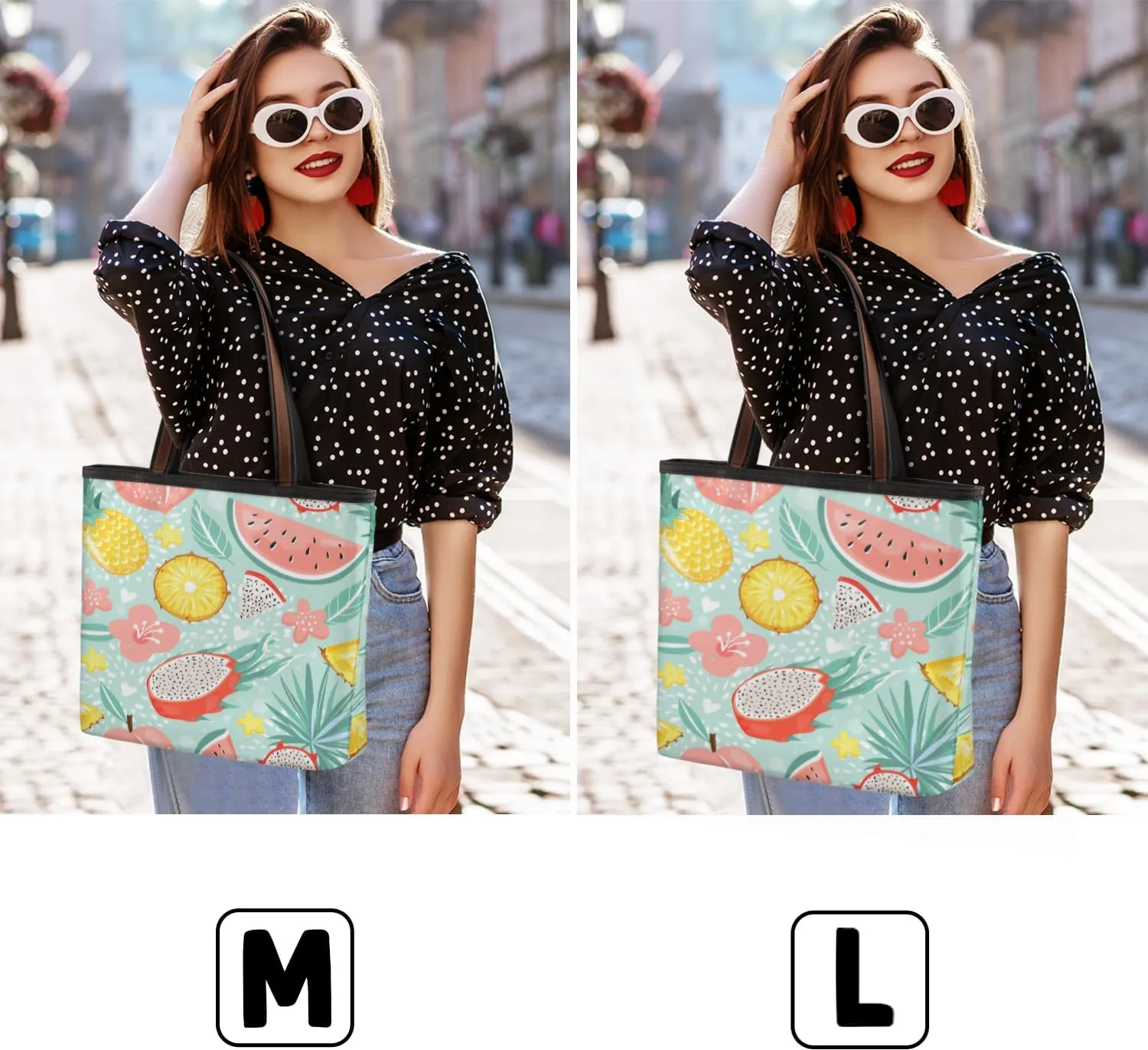 Tote Bag for Women with Zipper Large Capacity Top Handle Casual Shoulder Bag Handbag Reusable Shopping