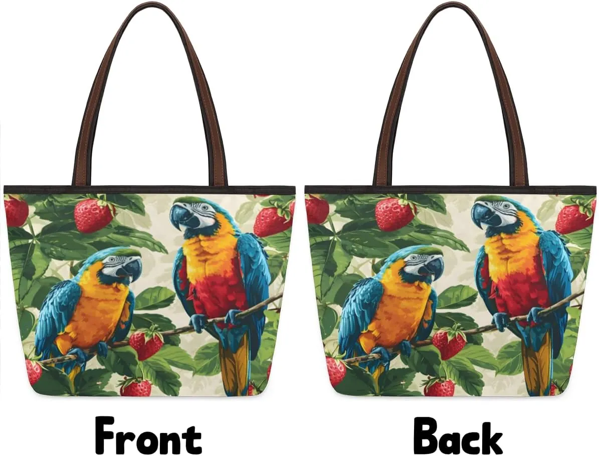 Tote Bag for Women with Zipper Large Capacity Top Handle Casual Shoulder Bag Handbag Reusable Shopping