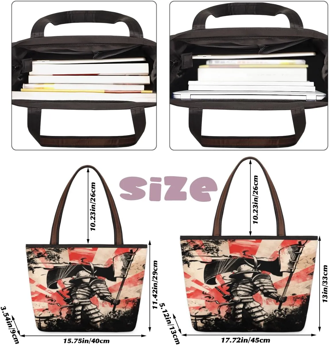 Tote Bag for Women with Zipper Large Capacity Top Handle Casual Shoulder Bag Handbag Reusable Shopping