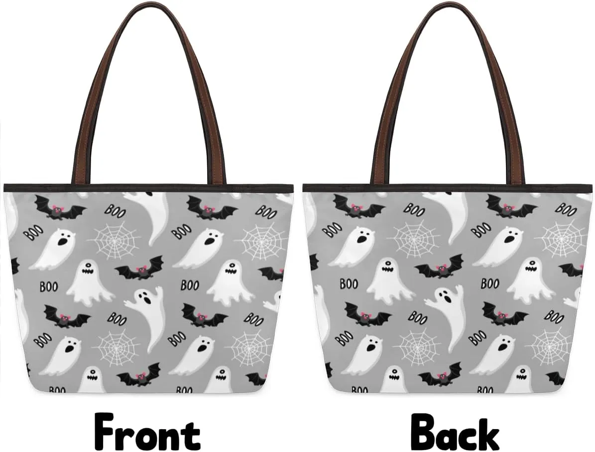 Tote Bag for Women with Zipper Large Capacity Top Handle Casual Shoulder Bag Handbag Reusable Shopping