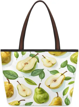 Tote Bag for Women with Zipper Large Capacity Top Handle Casual Shoulder Bag Handbag Reusable Shopping