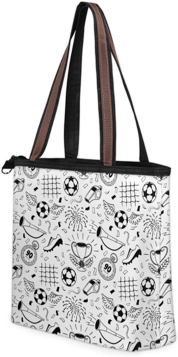 Tote Bag for Women with Zipper Large Capacity Top Handle Casual Shoulder Bag Handbag Reusable Shopping