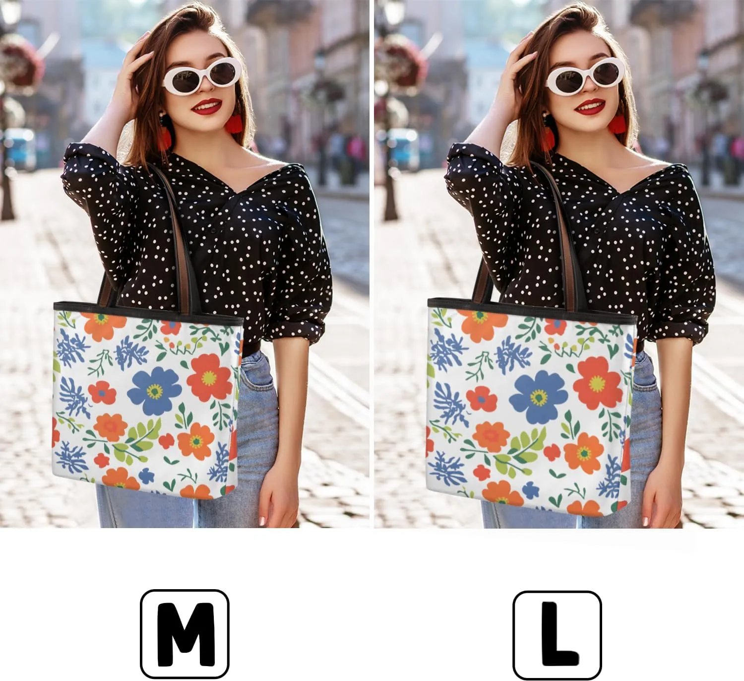 Tote Bag for Women with Zipper Large Capacity Top Handle Casual Shoulder Bag Handbag Reusable Shopping