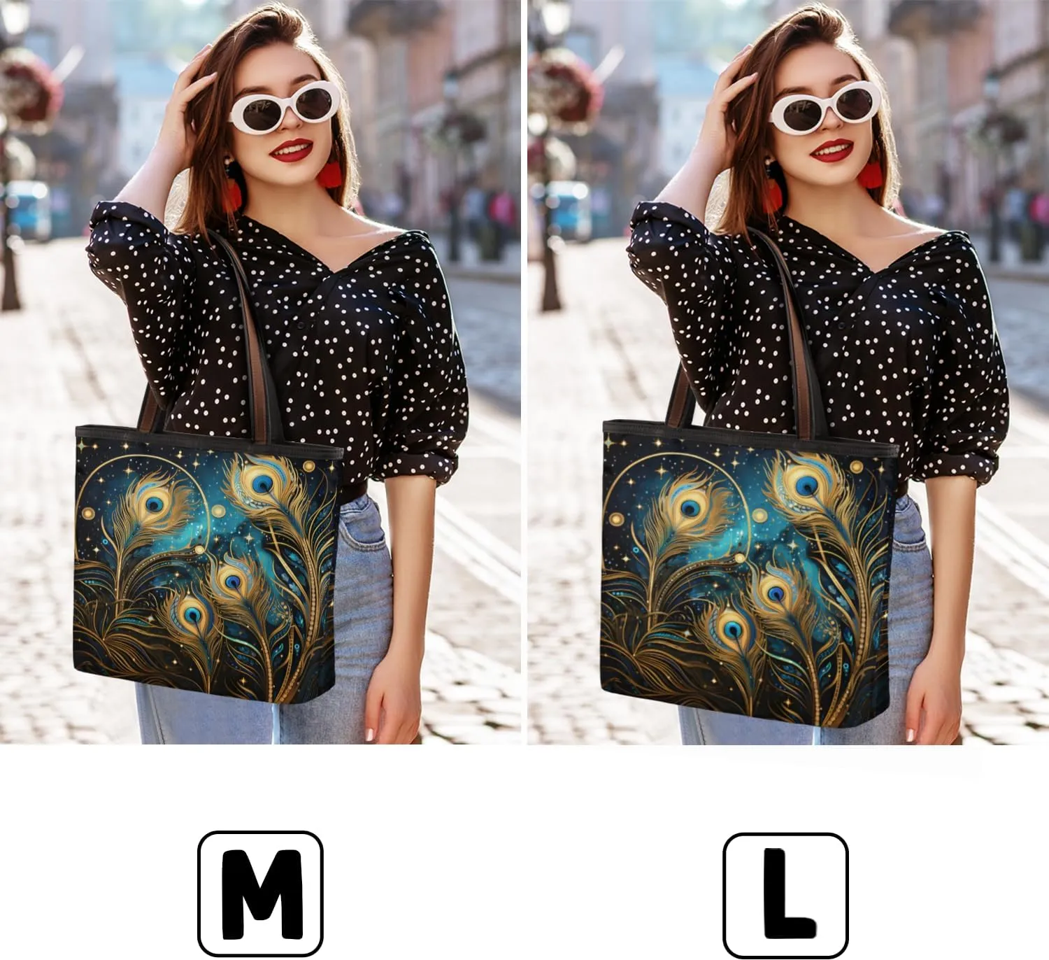 Tote Bag for Women with Zipper Large Capacity Top Handle Casual Shoulder Bag Handbag Reusable Shopping