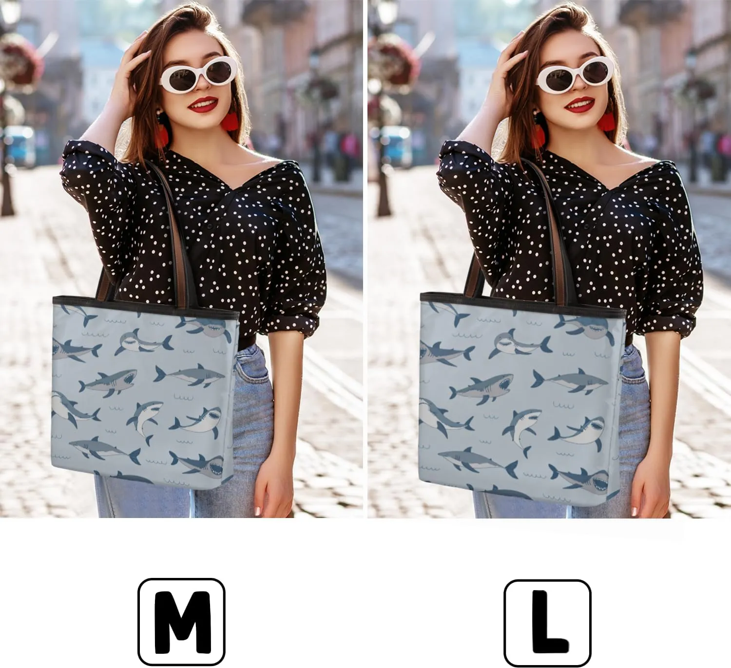 Tote Bag for Women with Zipper Large Capacity Top Handle Casual Shoulder Bag Handbag Reusable Shopping