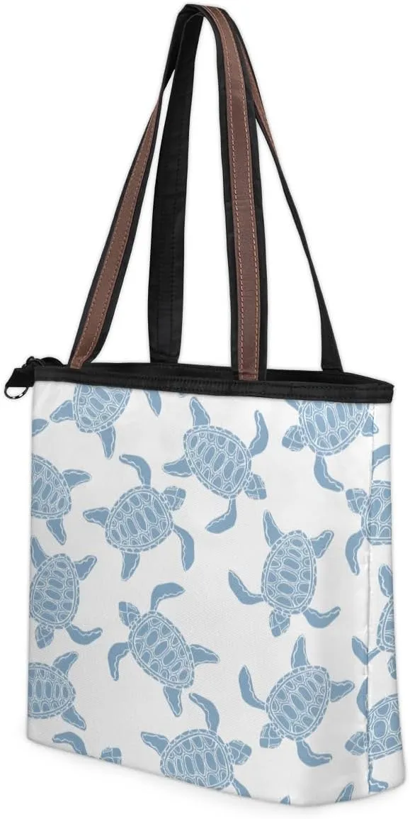 Tote Bag for Women with Zipper Large Capacity Top Handle Casual Shoulder Bag Handbag Reusable Shopping