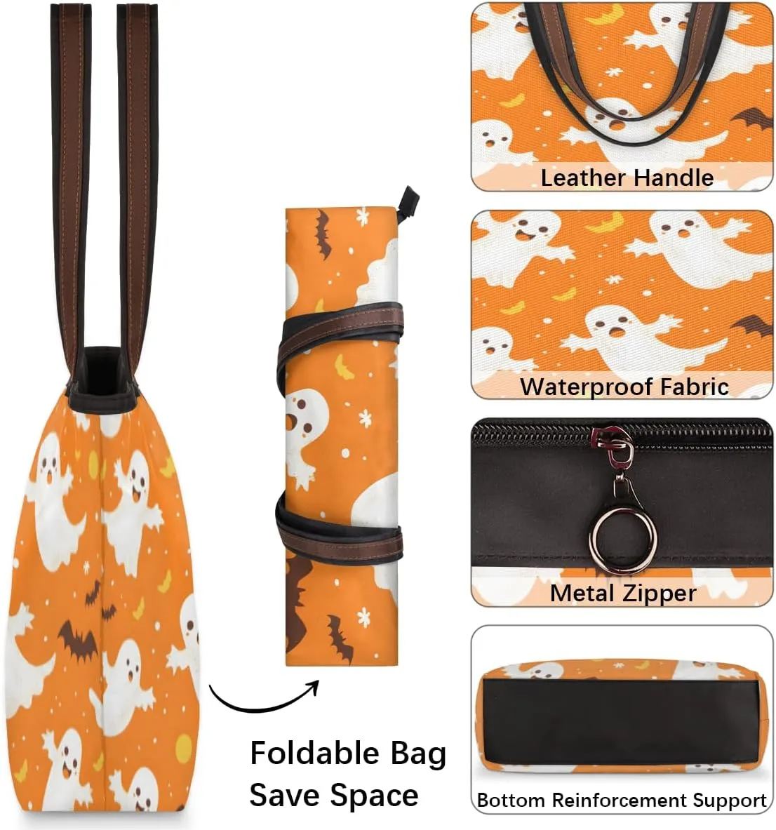 Tote Bag for Women with Zipper Large Capacity Top Handle Casual Shoulder Bag Handbag Reusable Shopping
