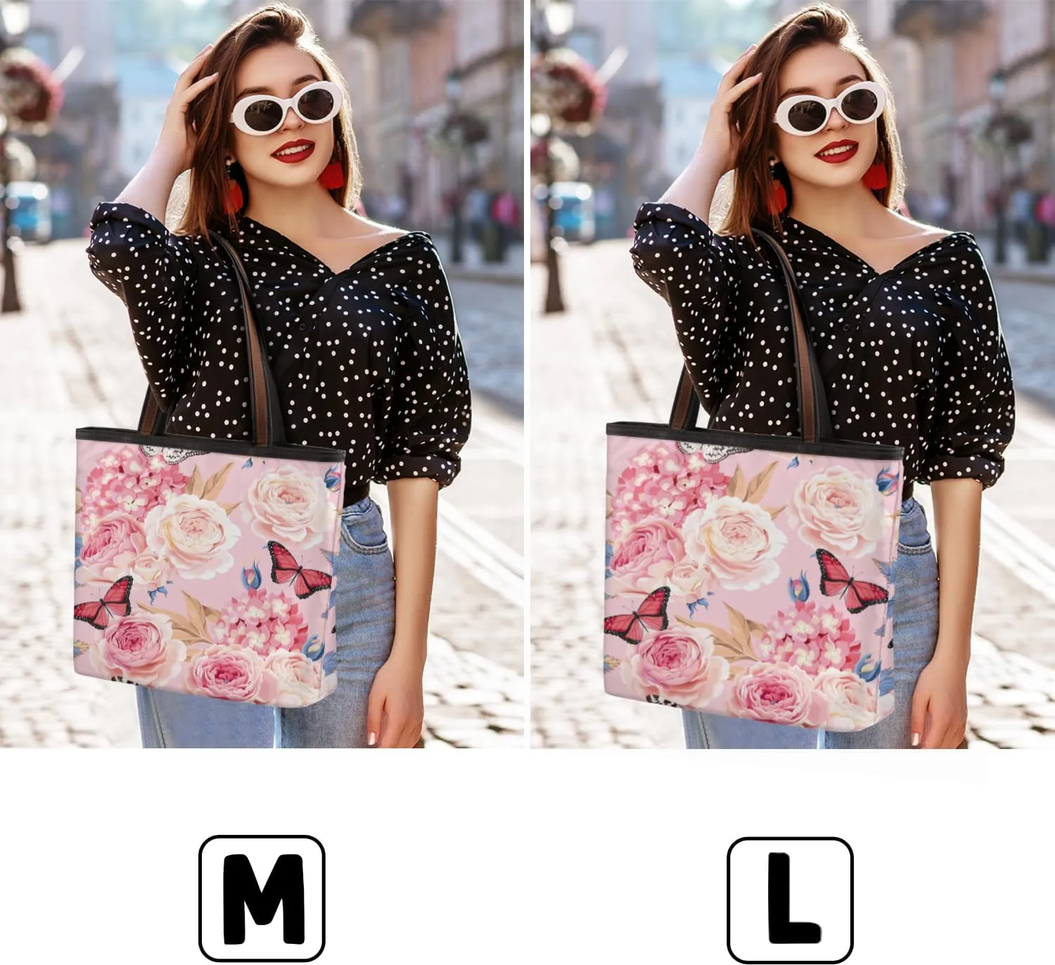 Tote Bag for Women with Zipper Large Capacity Top Handle Casual Shoulder Bag Handbag Reusable Shopping