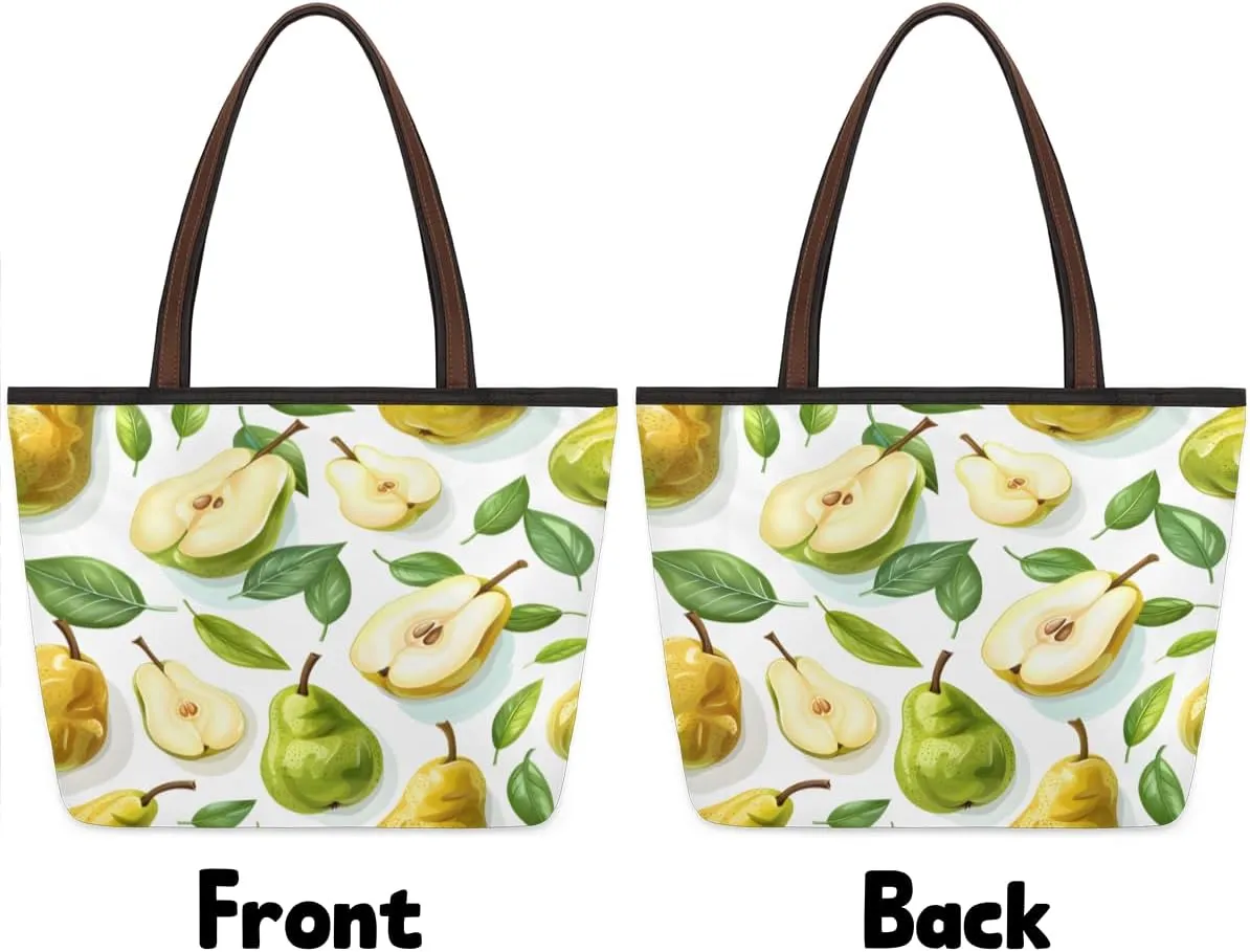 Tote Bag for Women with Zipper Large Capacity Top Handle Casual Shoulder Bag Handbag Reusable Shopping