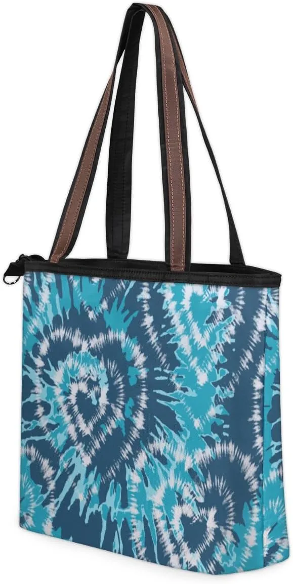 Tote Bag for Women with Zipper Large Capacity Top Handle Casual Shoulder Bag Handbag Reusable Shopping