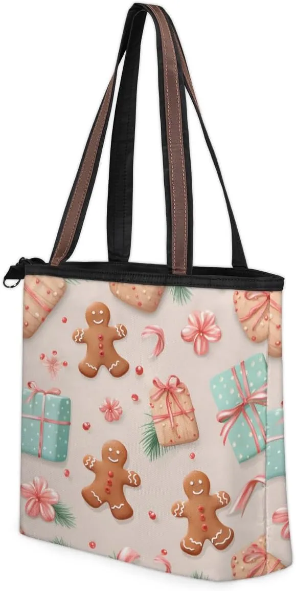 Tote Bag for Women with Zipper Large Capacity Top Handle Casual Shoulder Bag Handbag Reusable Shopping