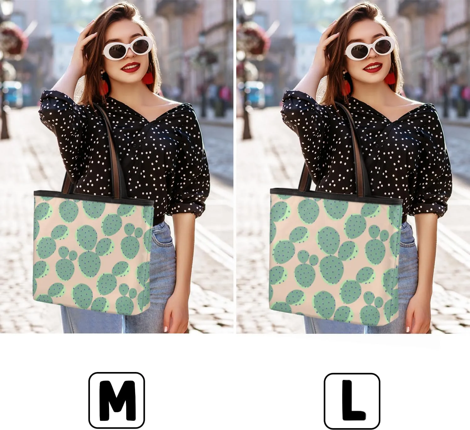 Tote Bag for Women with Zipper Large Capacity Top Handle Casual Shoulder Bag Handbag Reusable Shopping
