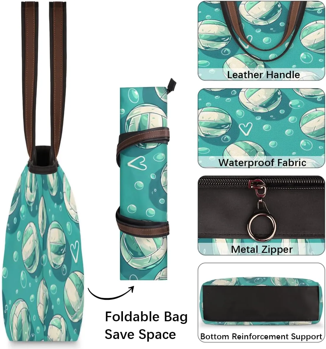 Tote Bag for Women with Zipper Large Capacity Top Handle Casual Shoulder Bag Handbag Reusable Shopping