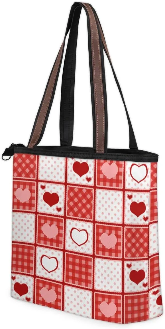 Tote Bag for Women with Zipper Large Capacity Top Handle Casual Shoulder Bag Handbag Reusable Shopping