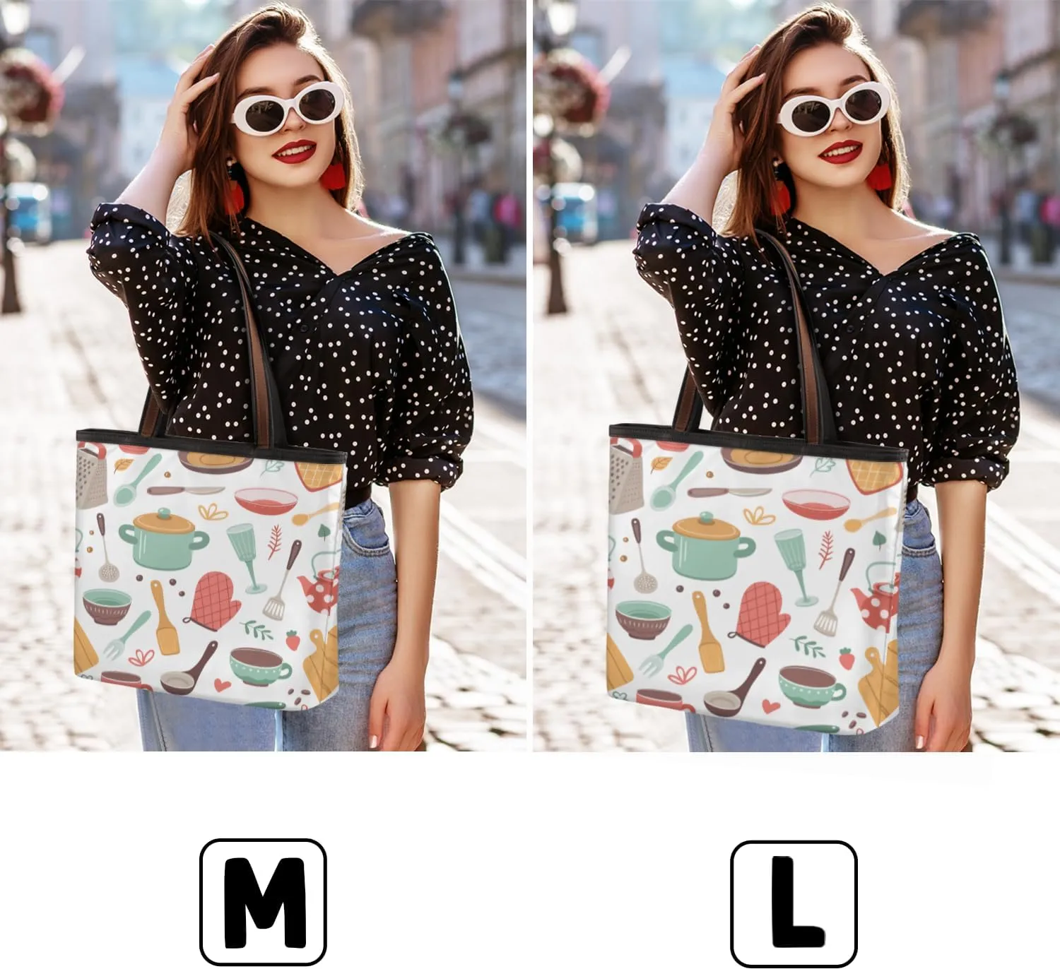 Tote Bag for Women with Zipper Large Capacity Top Handle Casual Shoulder Bag Handbag Reusable Shopping