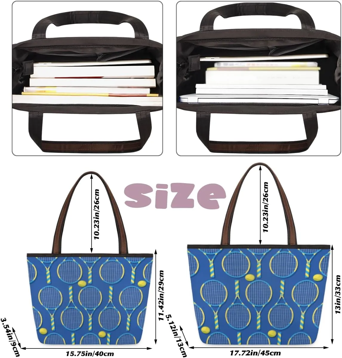 Tote Bag for Women with Zipper Large Capacity Top Handle Casual Shoulder Bag Handbag Reusable Shopping
