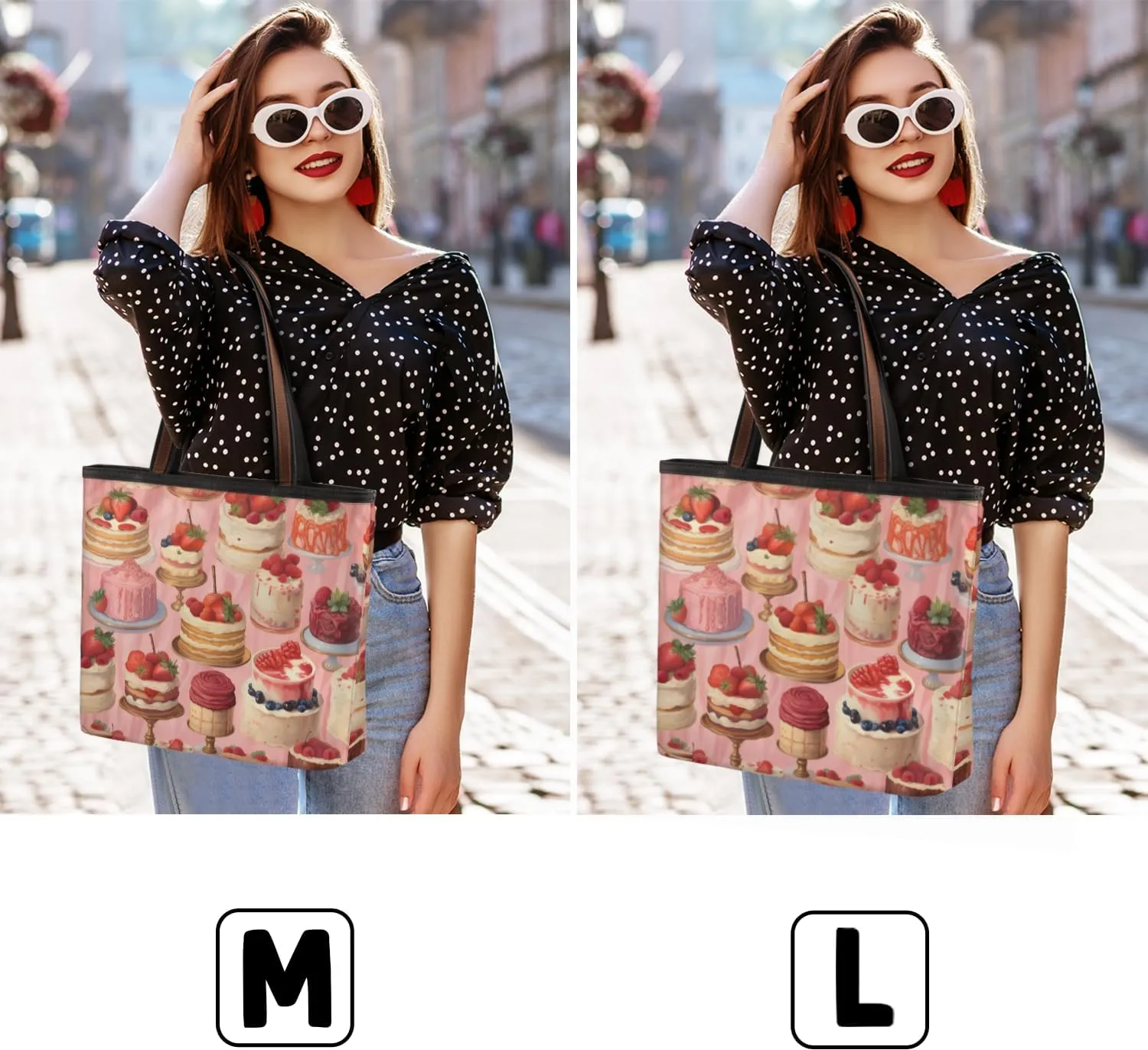 Tote Bag for Women with Zipper Large Capacity Top Handle Casual Shoulder Bag Handbag Reusable Shopping