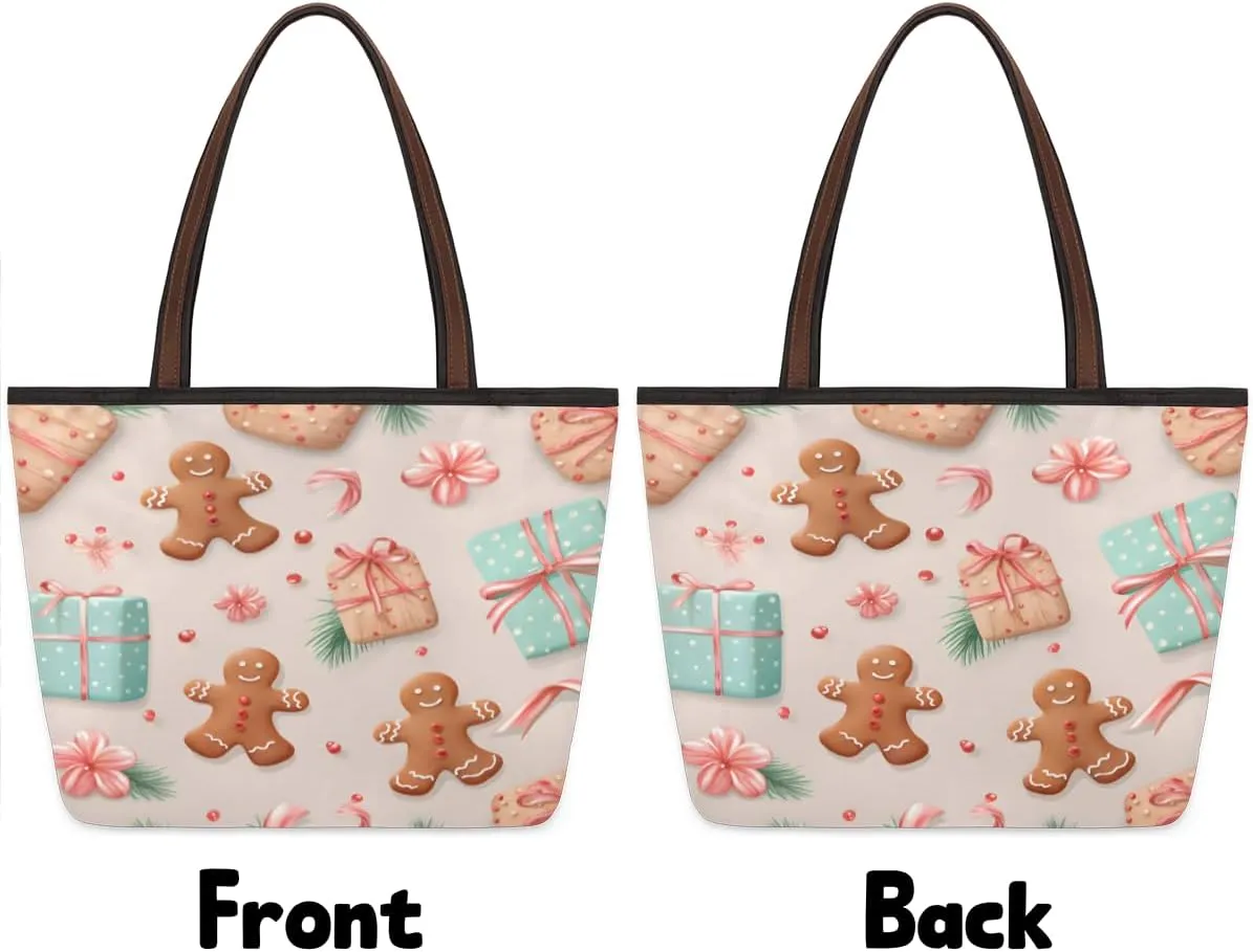 Tote Bag for Women with Zipper Large Capacity Top Handle Casual Shoulder Bag Handbag Reusable Shopping
