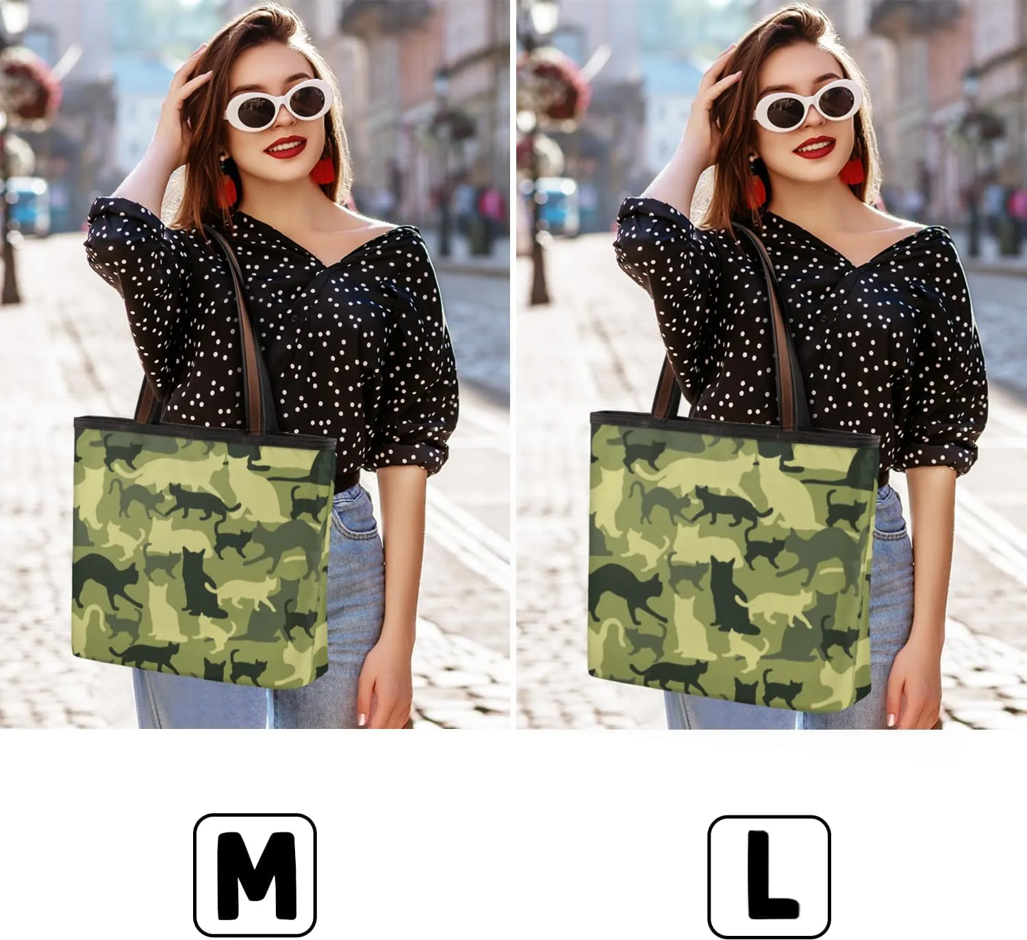 Tote Bag for Women with Zipper Large Capacity Top Handle Casual Shoulder Bag Handbag Reusable Shopping