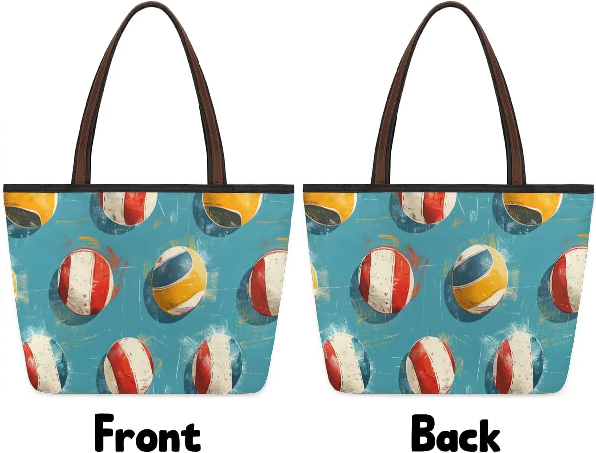 Tote Bag for Women with Zipper Large Capacity Top Handle Casual Shoulder Bag Handbag Reusable Shopping