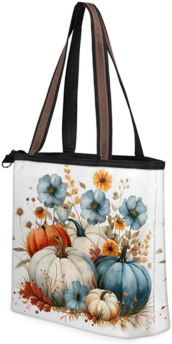Tote Bag for Women with Zipper Large Capacity Top Handle Casual Shoulder Bag Handbag Reusable Shopping