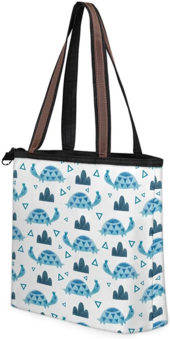 Tote Bag for Women with Zipper Large Capacity Top Handle Casual Shoulder Bag Handbag Reusable Shopping
