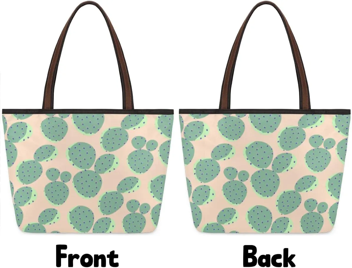Tote Bag for Women with Zipper Large Capacity Top Handle Casual Shoulder Bag Handbag Reusable Shopping