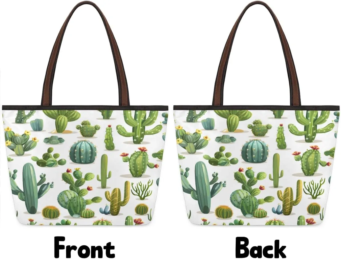 Tote Bag for Women with Zipper Large Capacity Top Handle Casual Shoulder Bag Handbag Reusable Shopping