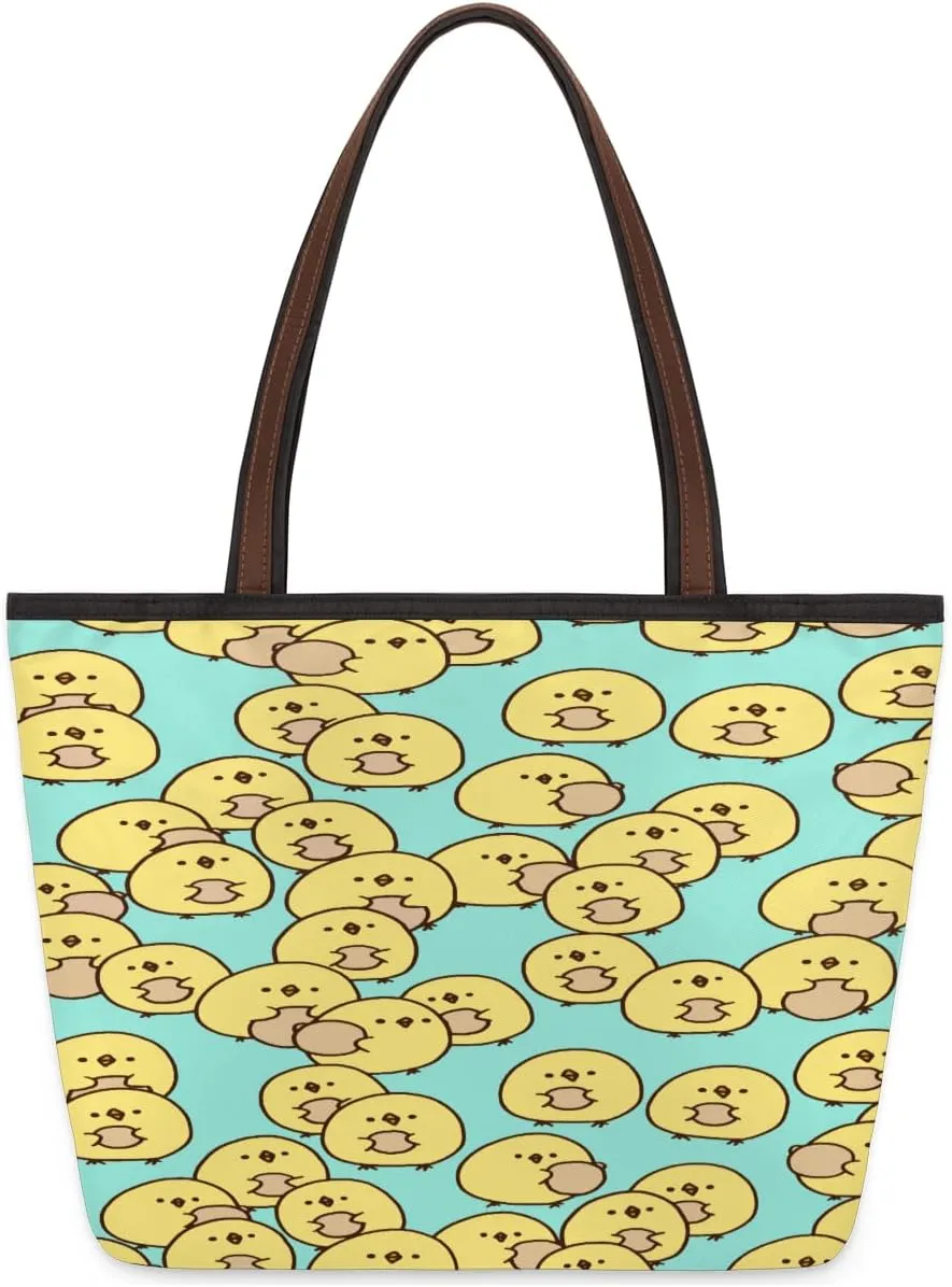 Tote Bag for Women with Zipper Large Capacity Top Handle Casual Shoulder Bag Handbag Reusable Shopping