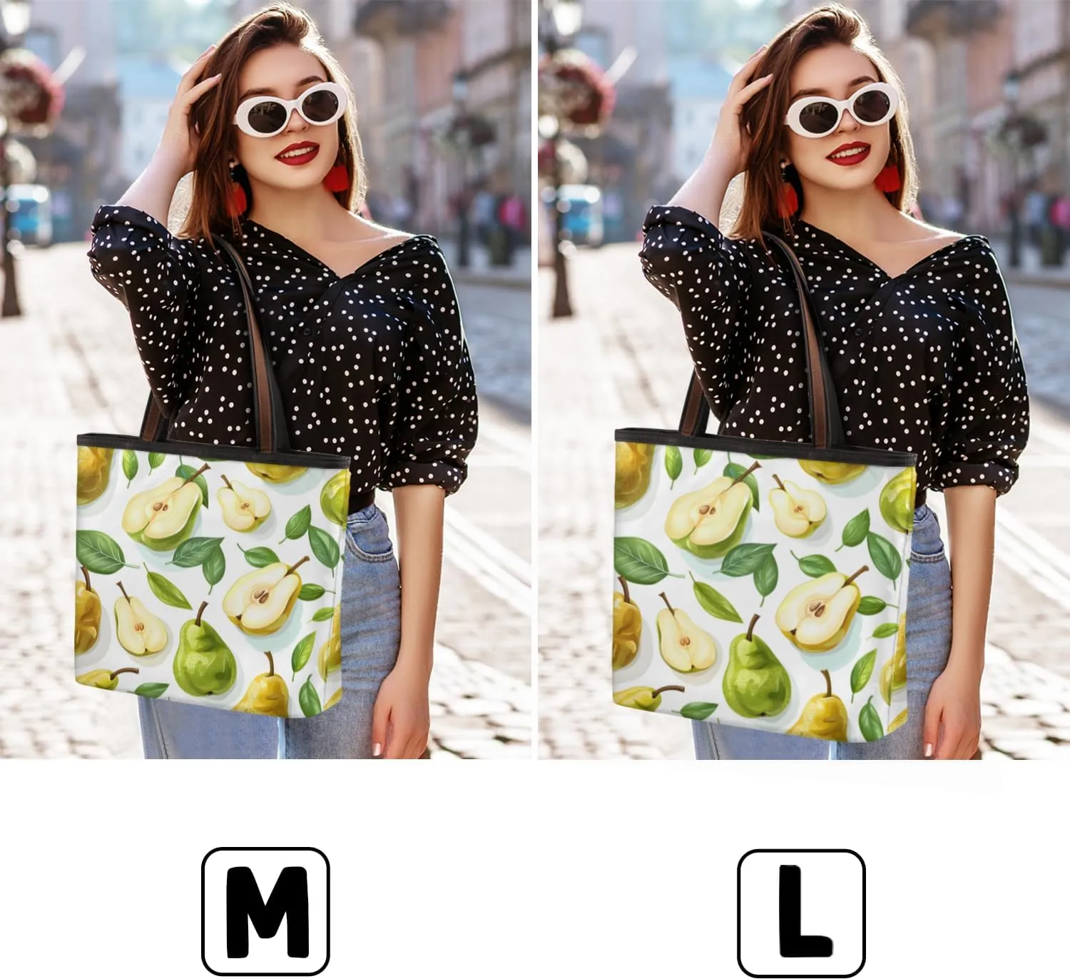 Tote Bag for Women with Zipper Large Capacity Top Handle Casual Shoulder Bag Handbag Reusable Shopping
