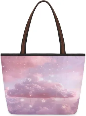 Tote Bag for Women with Zipper Large Capacity Top Handle Casual Shoulder Bag Handbag Reusable Shopping
