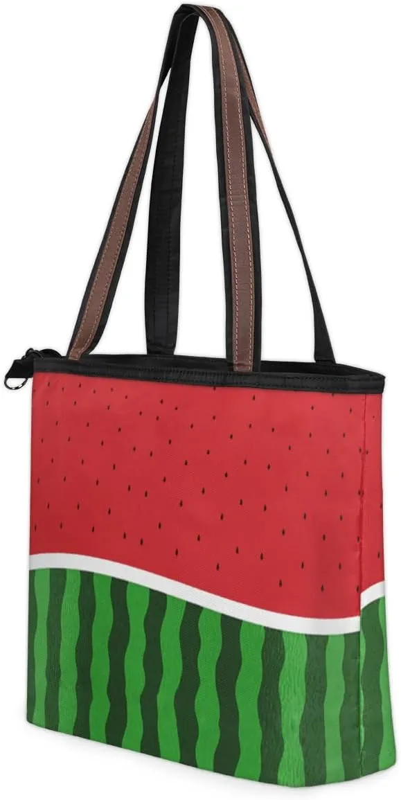 Tote Bag for Women with Zipper Large Capacity Top Handle Casual Shoulder Bag Handbag Reusable Shopping
