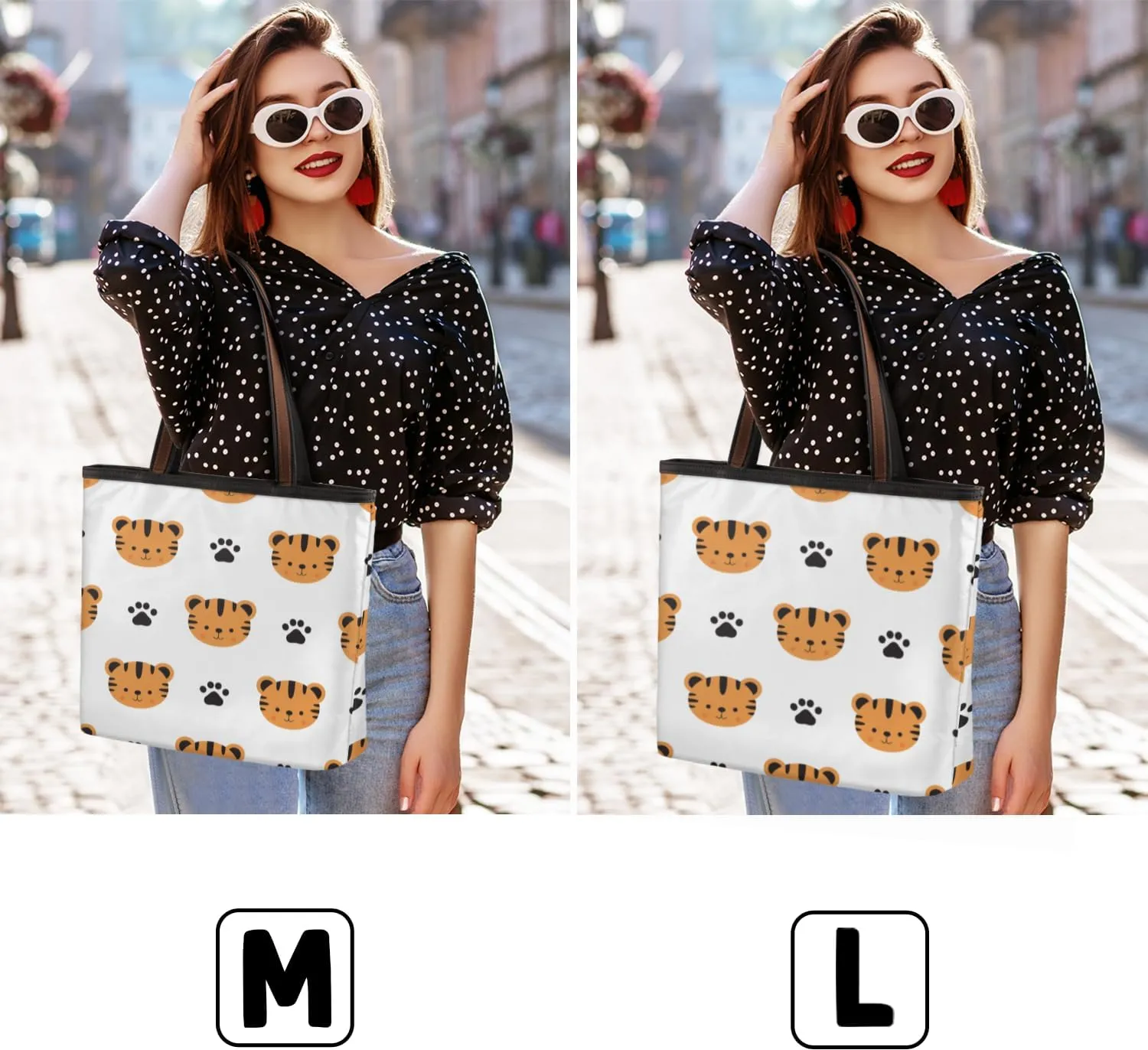 Tote Bag for Women with Zipper Large Capacity Top Handle Casual Shoulder Bag Handbag Reusable Shopping