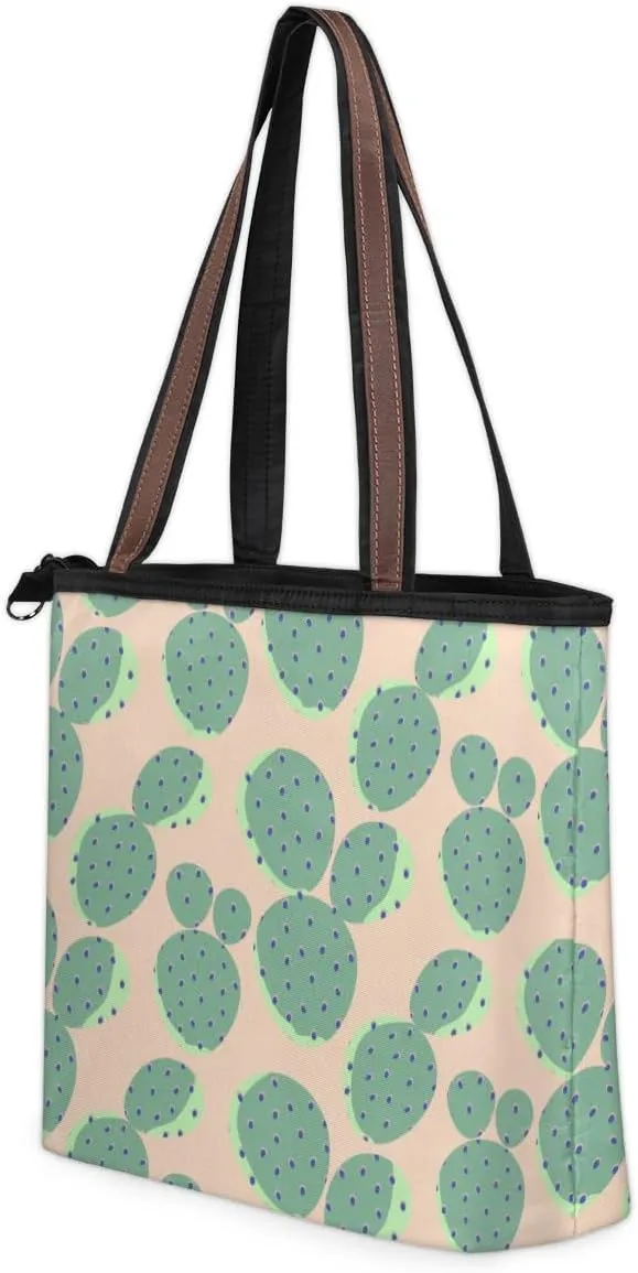Tote Bag for Women with Zipper Large Capacity Top Handle Casual Shoulder Bag Handbag Reusable Shopping