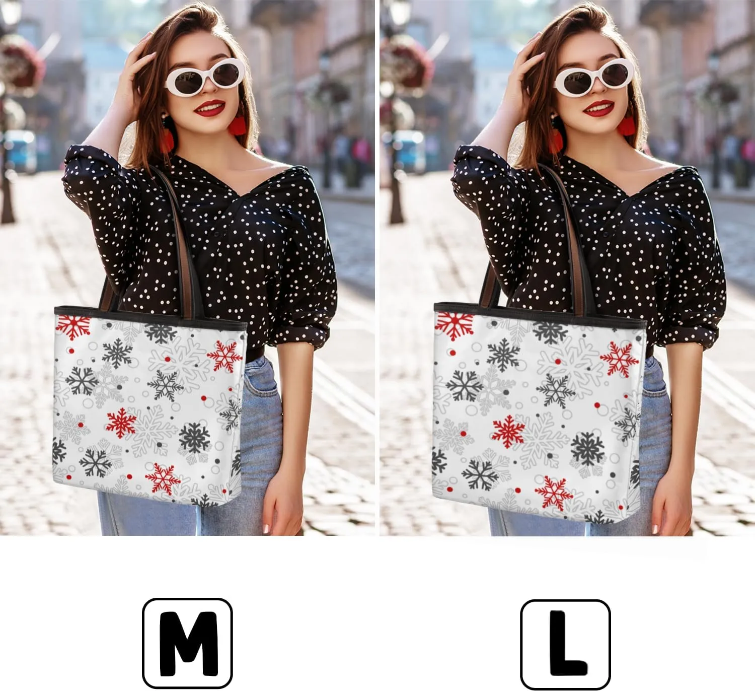 Tote Bag for Women with Zipper Large Capacity Top Handle Casual Shoulder Bag Handbag Reusable Shopping