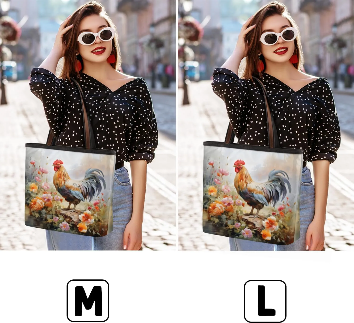 Tote Bag for Women with Zipper Large Capacity Top Handle Casual Shoulder Bag Handbag Reusable Shopping